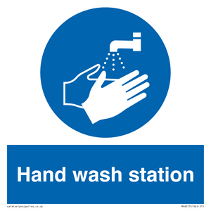 Hand wash station